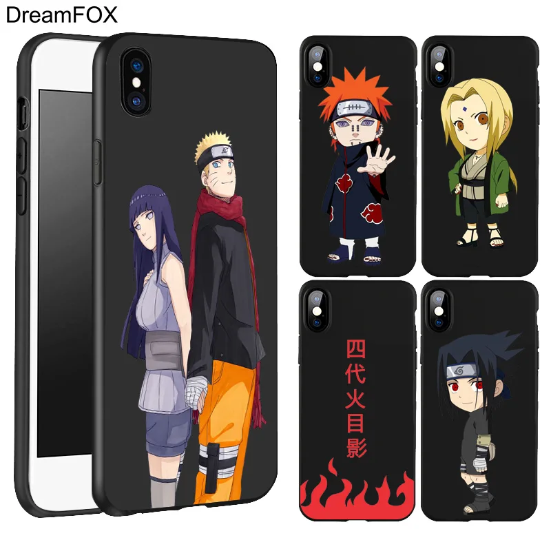 DREAMFOX L036 Аниме Наруто Черный Мягкий ТПУ силиконовый чехол для Apple iPhone 11 Pro XR XS Max X 8 7 6