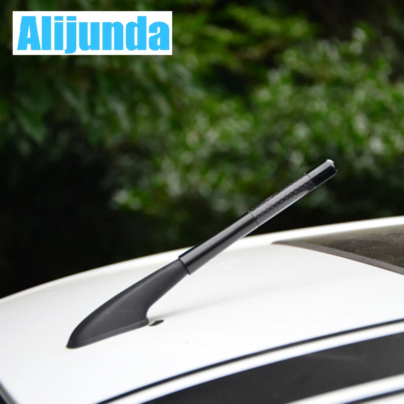 Alijunda короткая антенна из углеродного волокна радиоантенна для BMW 1 2 3 4 5 6 7 серии X1