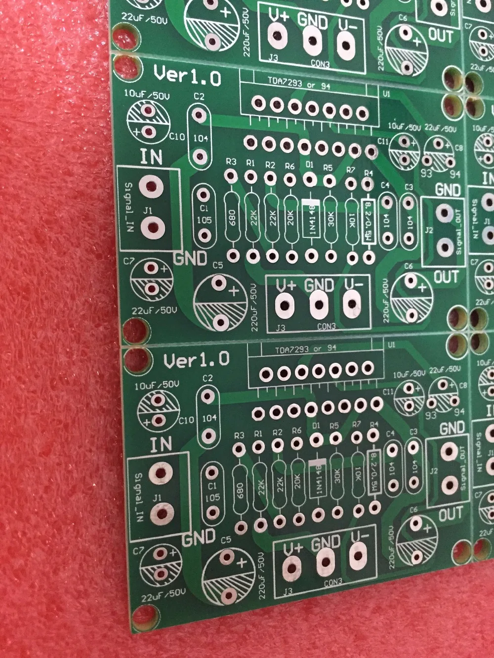 TDA7293 Плата усилителя температуры пустая плата PCB TDA7294 fever мощности | Обустройство