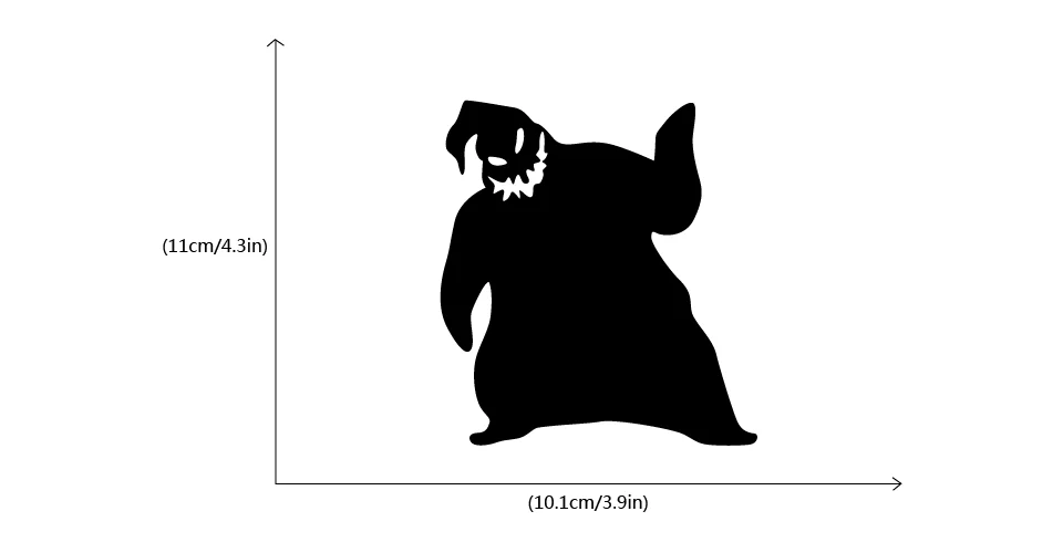 Oogie Boogie Сменные наклейки Кошмар перед Рождеством Наклейка на стену Хэллоуин
