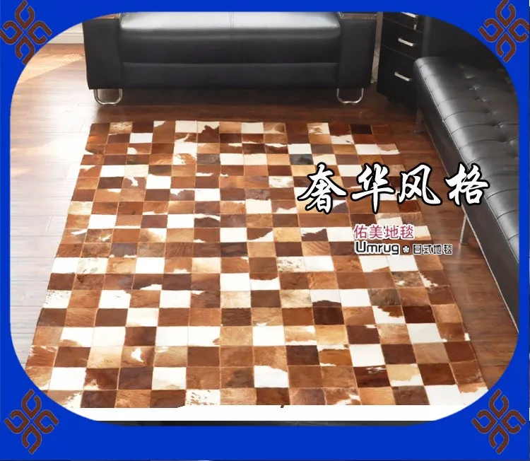 

free shipping via DHL 100% natural genuine cow leather red carpet