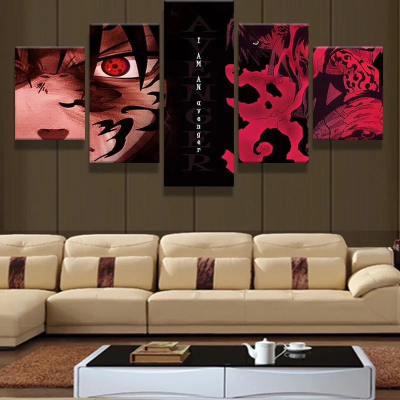 Картина на холсте с рисунком Наруто Современная Декоративная Настенная картина