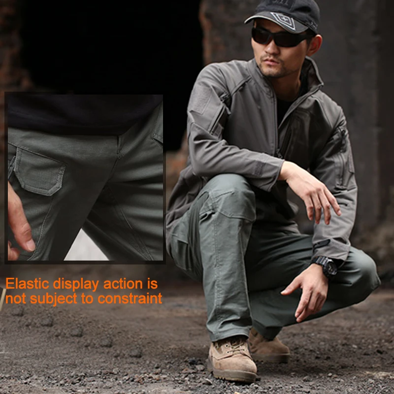 CQB Outdoor Sport Tactical Military Men's Pants for Climbing Overalls Trekking Breathable Trousers Multi-pocket Traveling | Спорт и