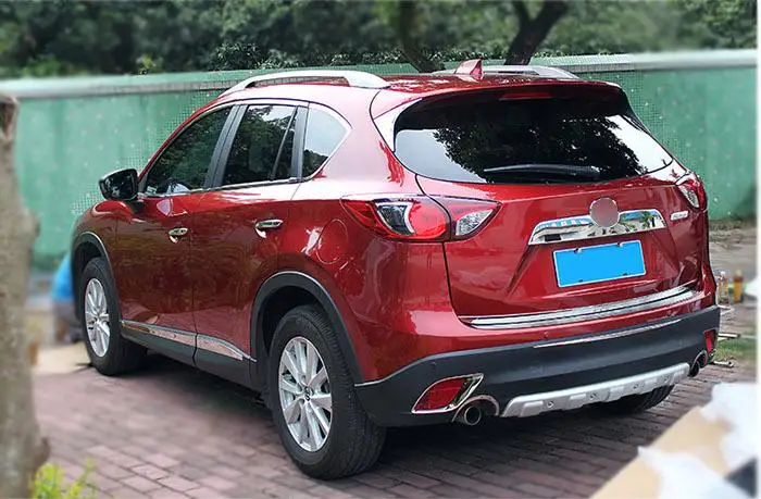 CHROME REAR TRUNK BOOT TAILGATE DOOR LID COVER TRIM MOLDING STAINLESS GARNISH STRIPFI T FOR 2013 2014 2015 2016 MAZDA CX-5 CX5 | Автомобили