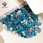 YANRUO 2058NoHF SS3-SS34, аквамарин, плоская задняя часть, не горячая фиксация Стразы для дизайна ногтей, кристалл, наклейка на Стразы, сделай сам