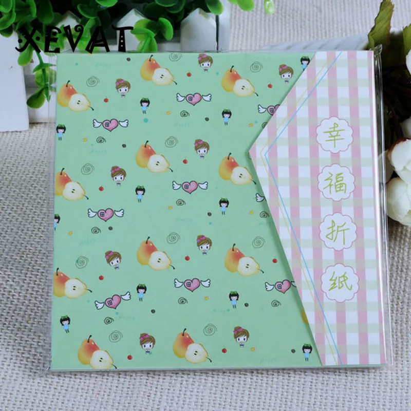 Бумажные краны оригами 15*15 см новый креативный дизайн фруктов крафт бумага 70 шт.