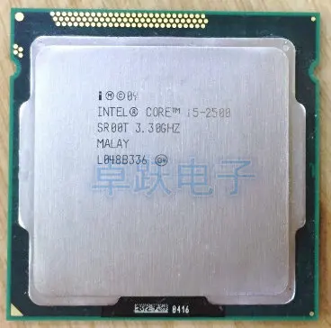 Оригинальный четырехъядерный процессор Intel i5 2500 3 ГГц LGA 1155 TDP 95 Вт 6 Мб кэш