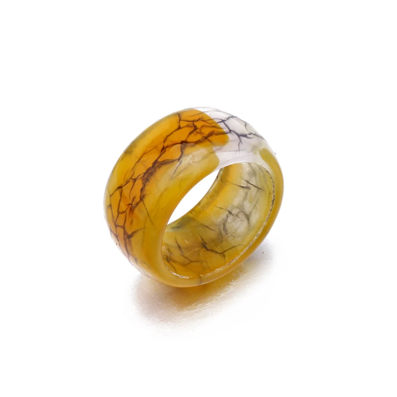 Boho Панк ручной смолы кольцо Для женщин девочек Jewelry Кольцо Мода состояние мужчин t