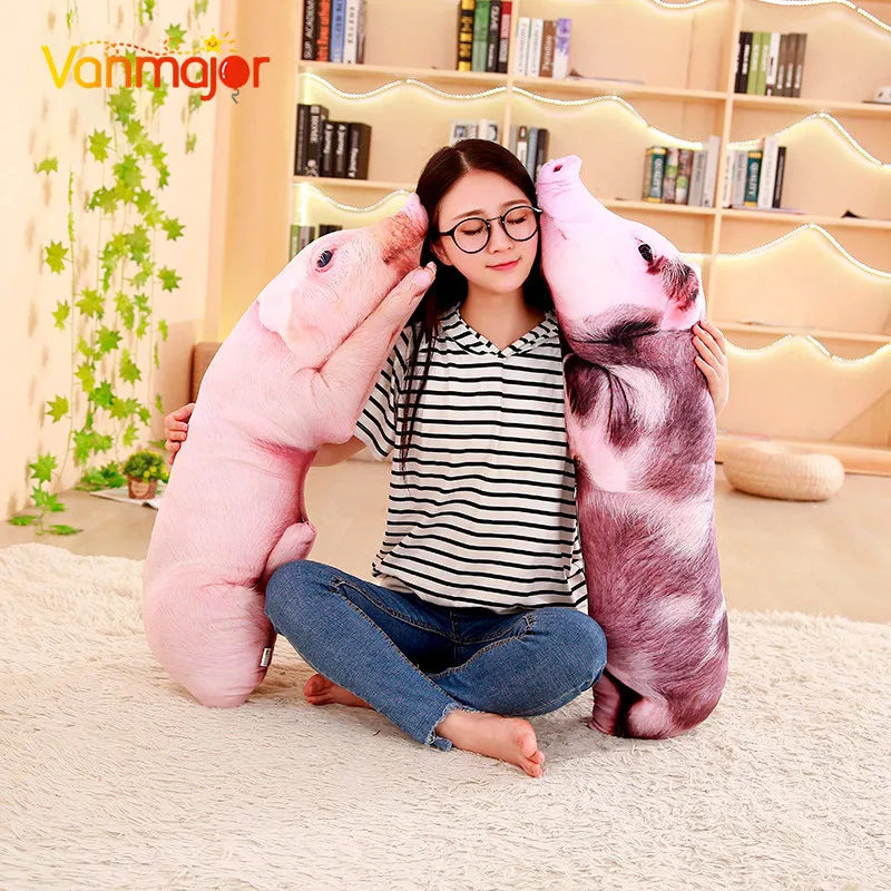 Vanmajor 50/70/90 см 3D моделирования свинья плюшевые куклы талии подушка забавные креативные подарки