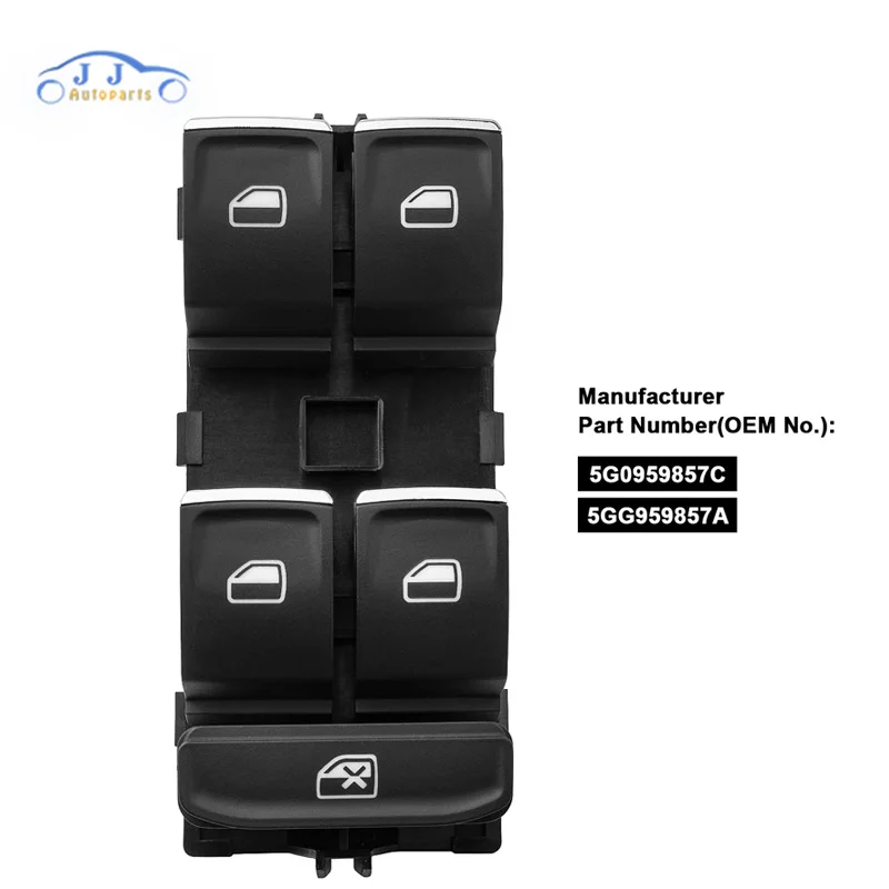 Переключатель управления окном для Volkswagen Golf G T I MK7 Passat B7 OEM Chrome Master