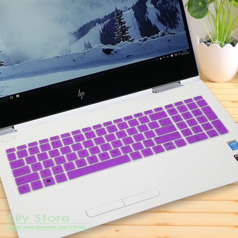15 дюймовый ноутбук Клавиатура Защитная крышка для Hp Envy X360 15 15t 2-в-1 15,6 ''15-cp0013nr 15-as020nr as133cl - Цвет: purple