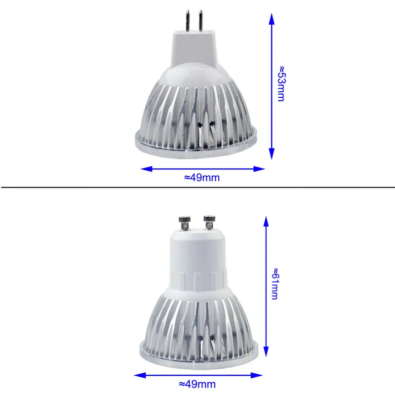 5 шт. супер яркий AC12V A24V AC110V 220 В E27 E14 GU10 MR16 Светодиодный лампочки 6 Вт 9 Вт 12 Вт затемнения теплый/холодный белый COB светодиодный Spotlight