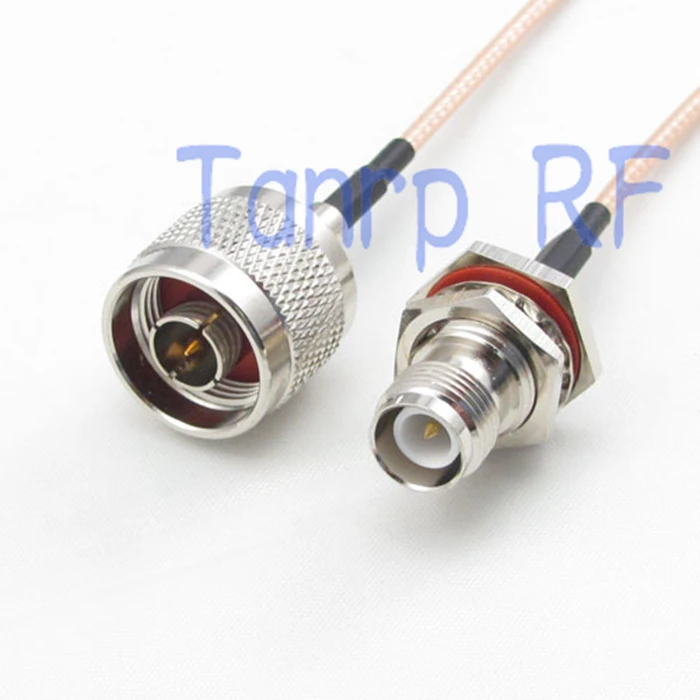 

10PCS 15CM Pigtail coaxial jumper cable RG316 extension cord 6inch N male plug to RP TNC female jack RF adapter connector
