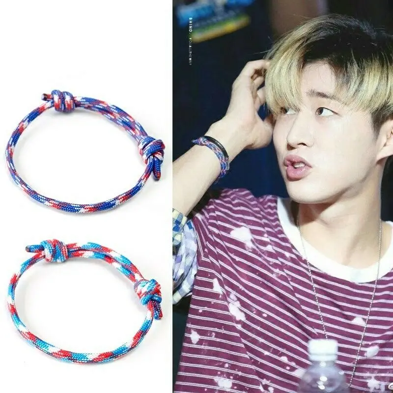 Ручная работа Kpop Hot iKON Kim HanBin B.I цепочка плетеный браслет опора для ювелирных