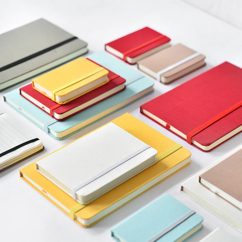 Простой и однотонный блокнот с тканевым галстуком 1 шт.|notebook notepad|colorful notepadnotepad