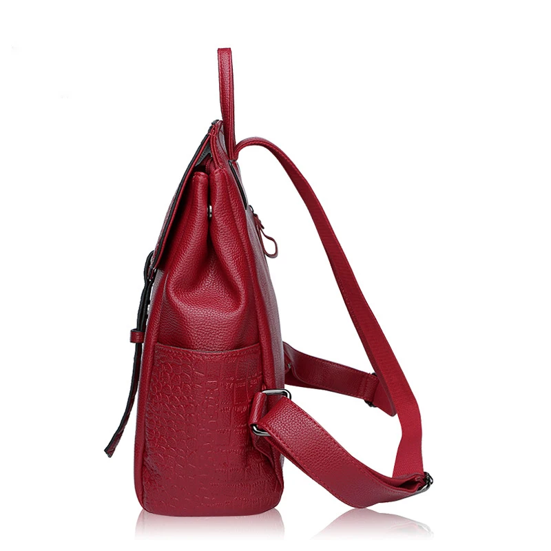 MIWIND рюкзак из натуральной мягкой кожи рюкзаки коровьей Верхний слой воловьей