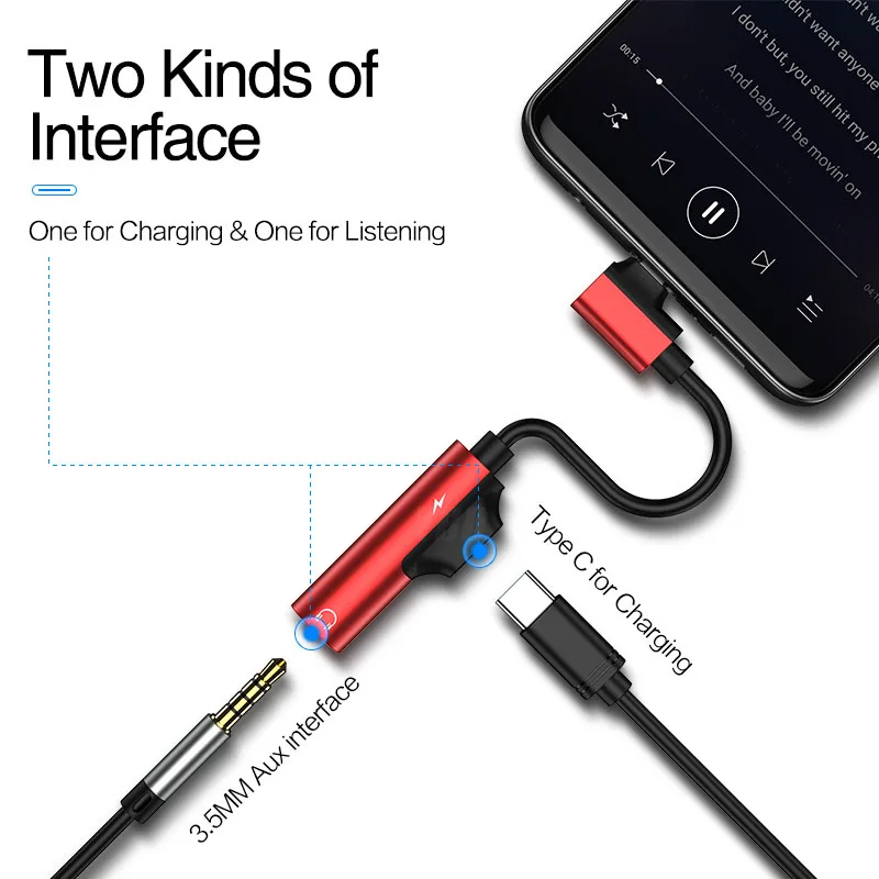 YBD Usb C до 3,5 мм Aux Jack аудио кабель для Xiaomi 9 huawei P30 pro Oneplus 7 аудио сплиттер адаптер type-C зарядный адаптер