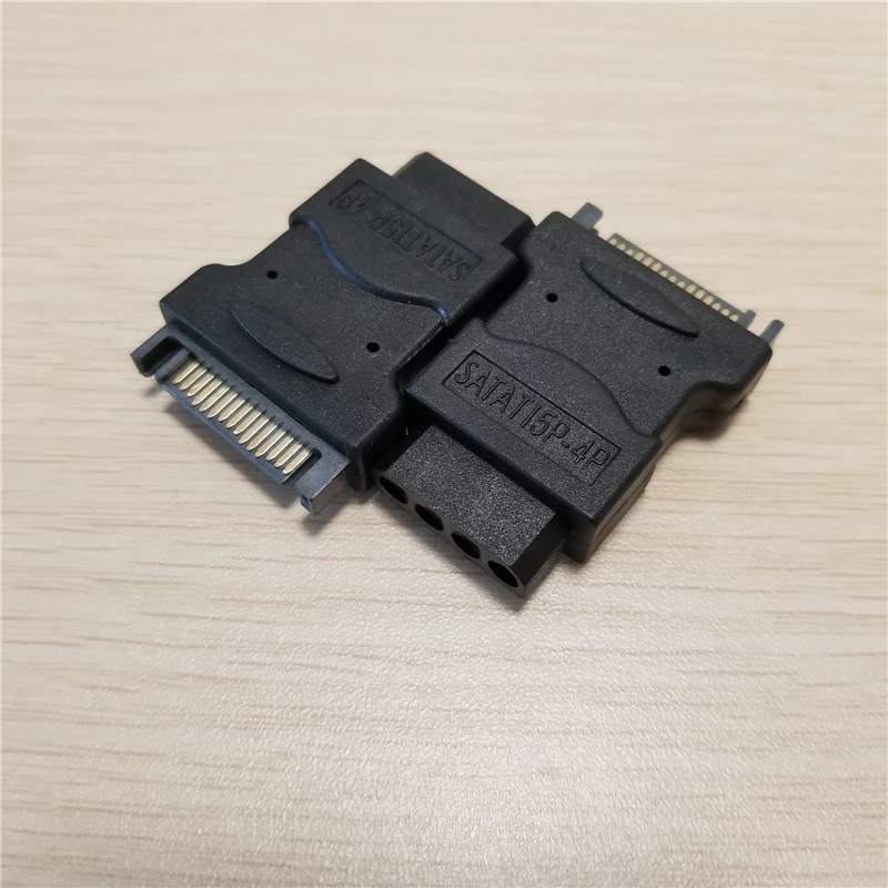 4Pin IDE Molex Female to 15Pin SATA Male адаптер питания конвертер Jack коннектор для ПК ide жесткого