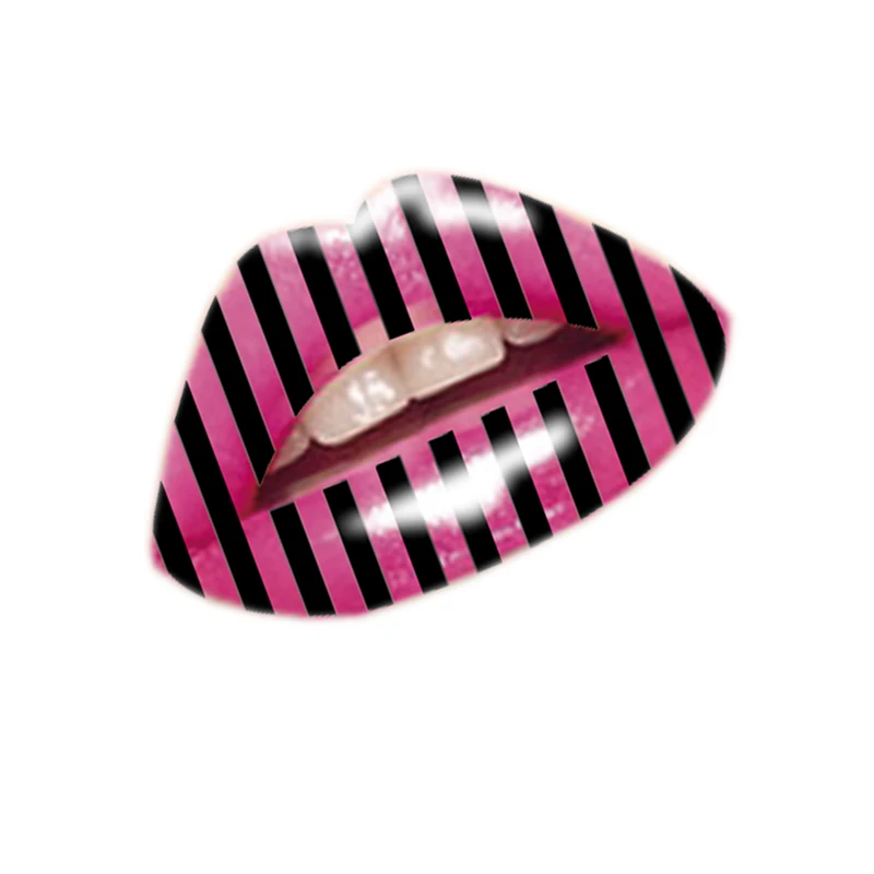 Новое поступление розовая 3D переводная татуировка для губ стикер вспышка
