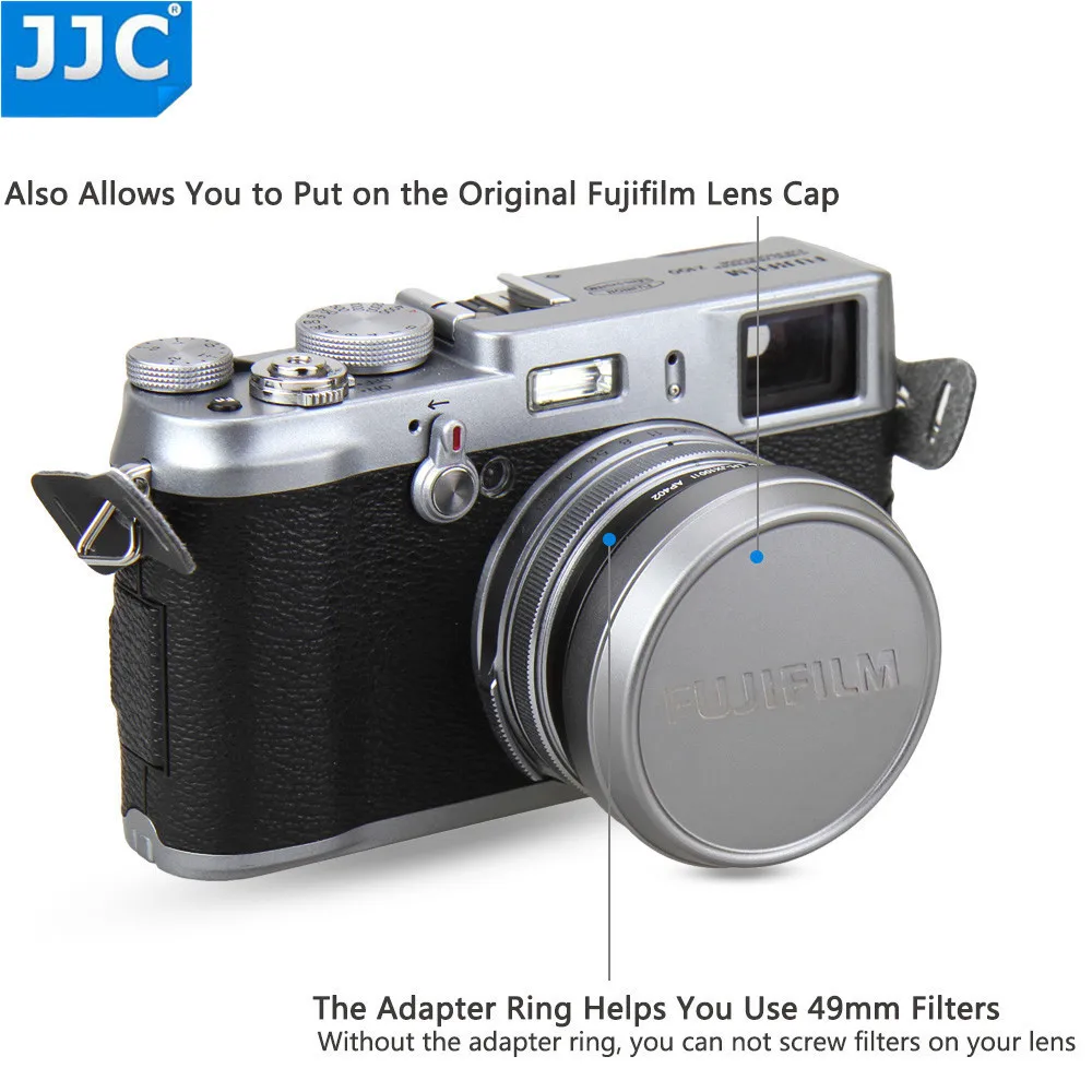 Металлическая Резьбовая бленда JJC переходное кольцо 49 мм для камеры FUJIFILM X100 X100S