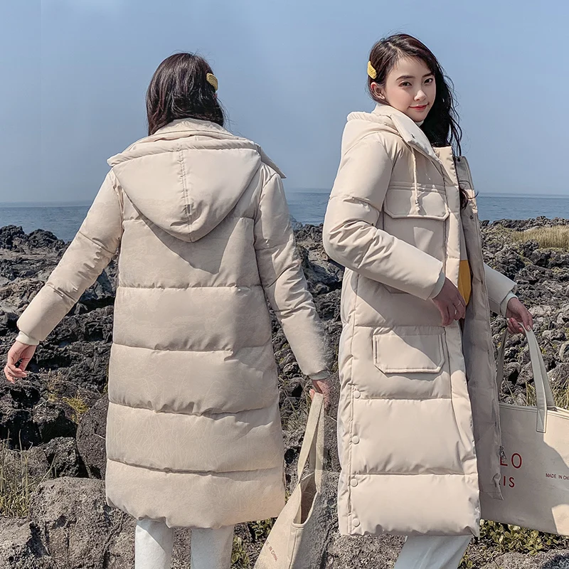 S-3XL autumn winter Women Plus size Fashion cotton Down jacket hoodie long Parkas warm Jackets Female coat clothes | Женская одежда