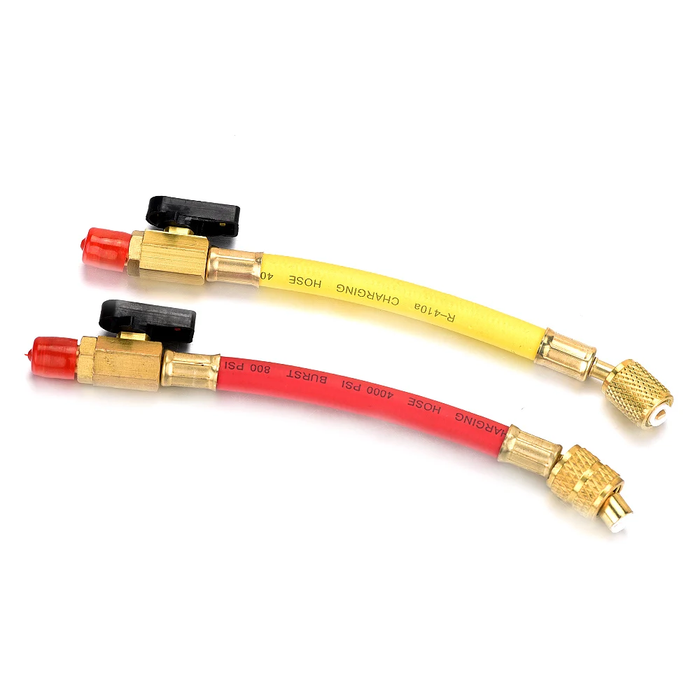 A/C инструмент хладагент R410A заряжаемый шланговый клапан 1/4 дюйма Male SAE до 5/16