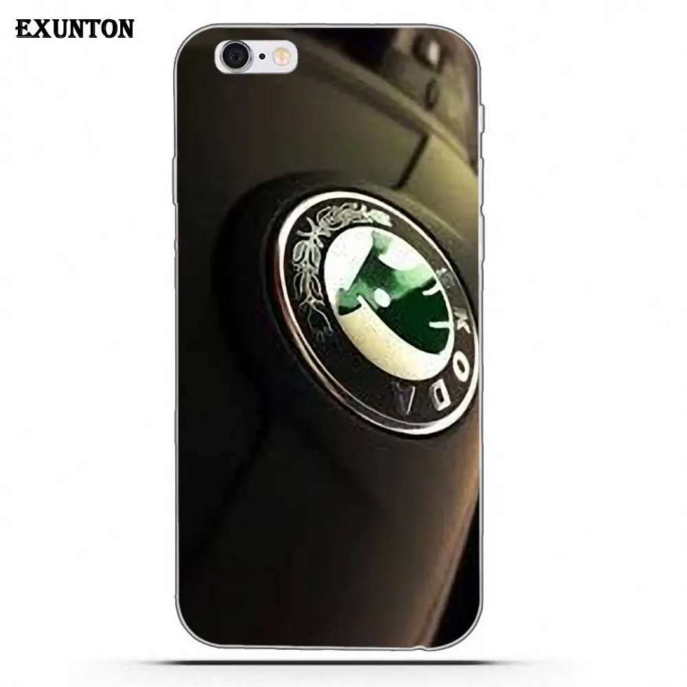 as picture Мягкий чехол с логотипом Skoda для Apple iPhone 4 4S 5 5C SE 6 6S 7 8 Plus X для Apple iPhone 4 4S 5 5C SE 6 6S 7 8 Plus X - Цвет: as picture