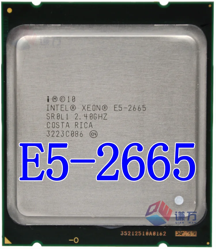 Процессор Intel Xeon E5-2665 E5 2665 e5 2665(20 Мб кэш-памяти, 2,40 ГГц, 8,00 GT/s Intel QPI) Процессор SL1 C2 LGA2011