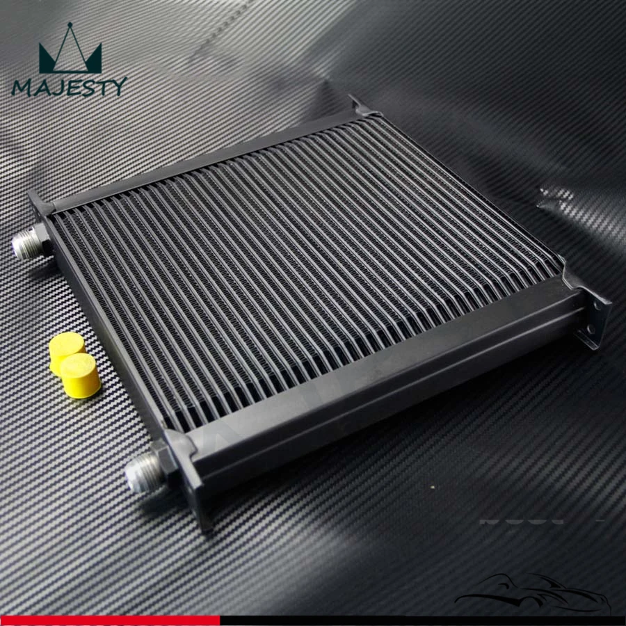 40 рядный Алюминиевый масляный радиатор двигателя и трансмиссии AN10 черный|cooler