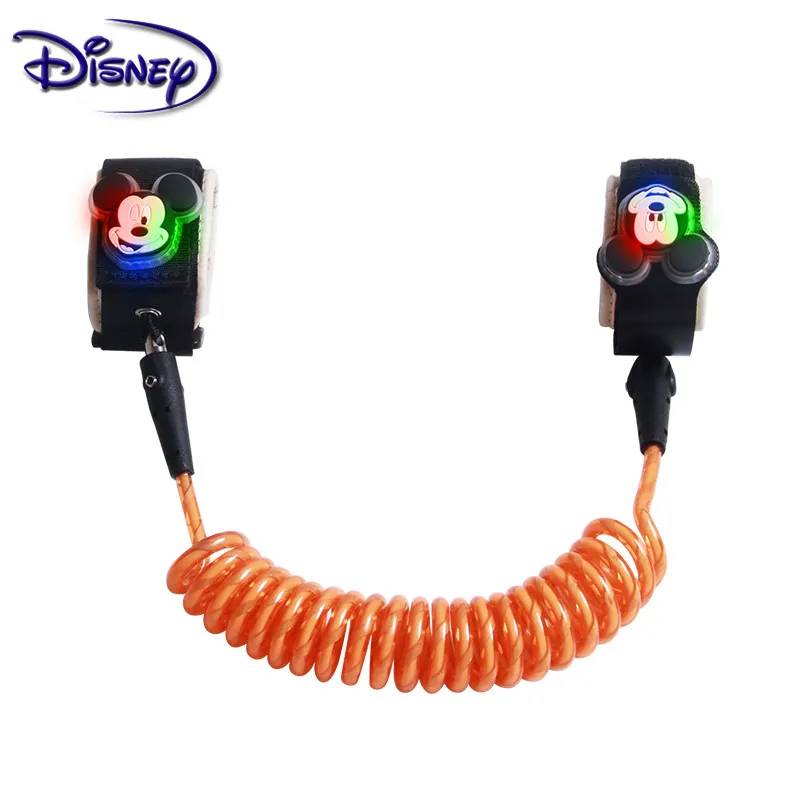 Детский светящийся поводок Disney удобный детский браслет с защитой от потери
