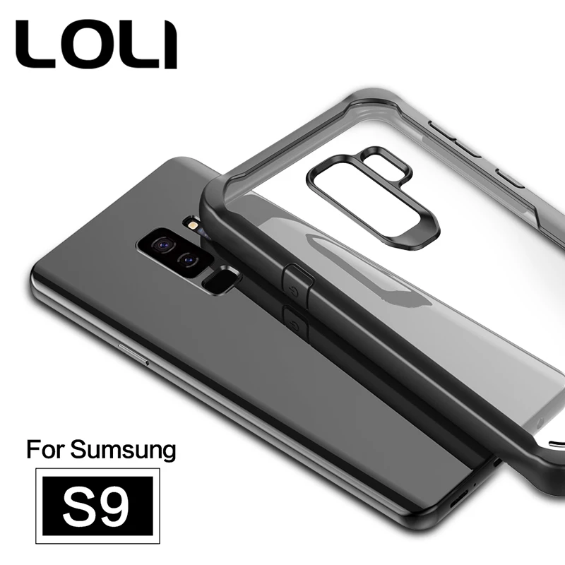 Loli Телефонные Чехлы для Samsung Galaxy S9 плюс отбросить Clear задняя крышка 360 градусов