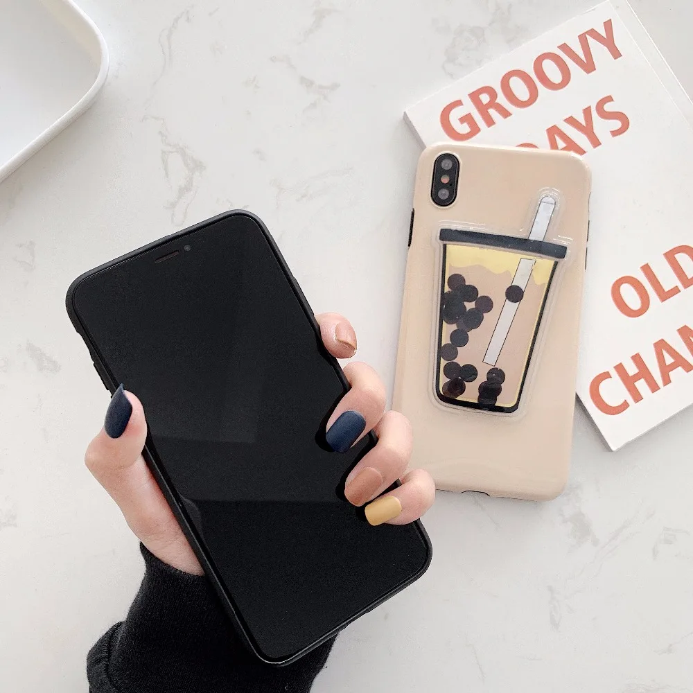 Zxtrby чехол для телефона с рисунком молочного чая iphone XS Max XR X 6 6s 7 8 plus Модный мягкий