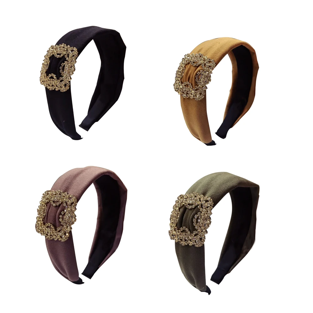 

Girls Fabric Wide-brimmed Lady Headband Simple Women Hair Accessories Headdress Lovely Korean Sweet Solid Color Hairbands Summer
