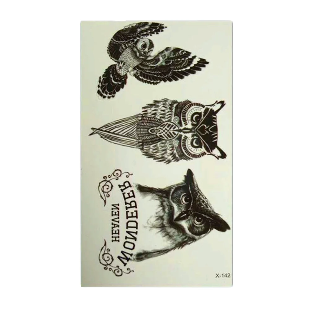 

Waterproof Temporary 3d Tattoo Sticker Body Art Fake Owl Tattoo Cool Stuff Funny Things Sexy Products For Girl Women Men New