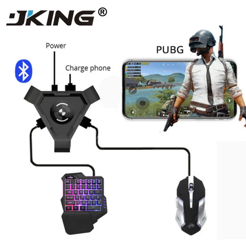 JKING PUBG мобильный Геймпад контроллер игровая клавиатура мышь конвертер для Android