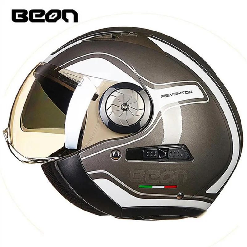 BEON модный мотоциклетный шлем Ретро Харли двойной объектив falf B 216|helmet double|harley
