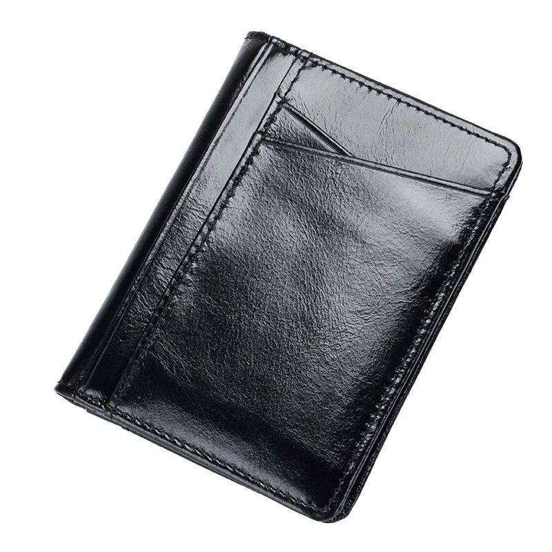 Мужской Чехол-кошелек из натуральной кожи с rfid-блокировкой мужской держатель для
