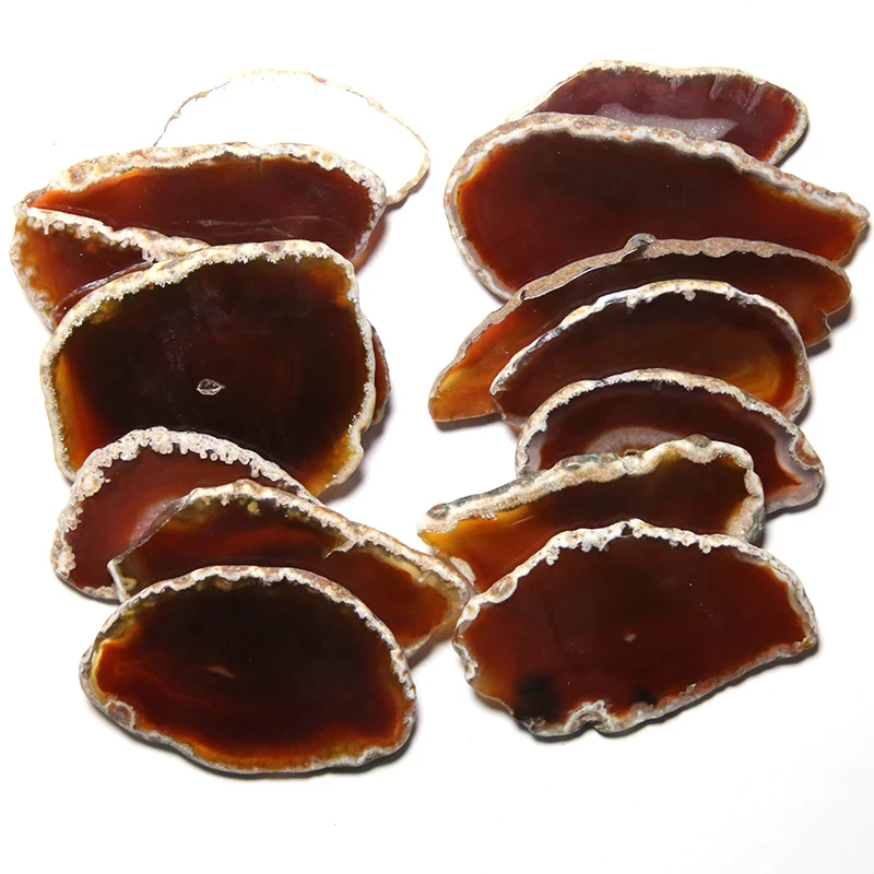 The Brown Agate Irregular Slice Background Wall Home Decoration Decor DIY Mineral Natural Crystal Quartz Healing Reiki Stone | Дом и сад