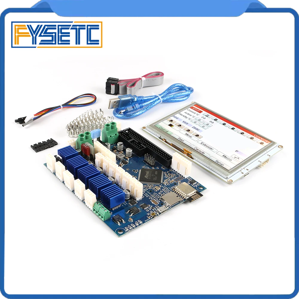 Последняя версия Duet 2 Wifi V1.04 Clone DuetWifi усовершенствованная 32 битная электроника с 5