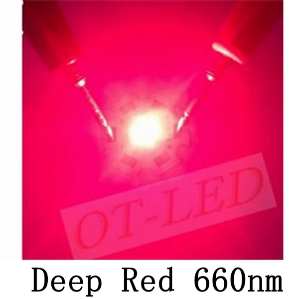 10 шт. Cree XPE XP-E R3 3535 SMD 1 Вт 3 Вт светодиодный Диод нейтральный белый холодный белый красный зеленый синий Королевский синий светодиодный с радиатором - Испускаемый цвет: Deep Red 660nm