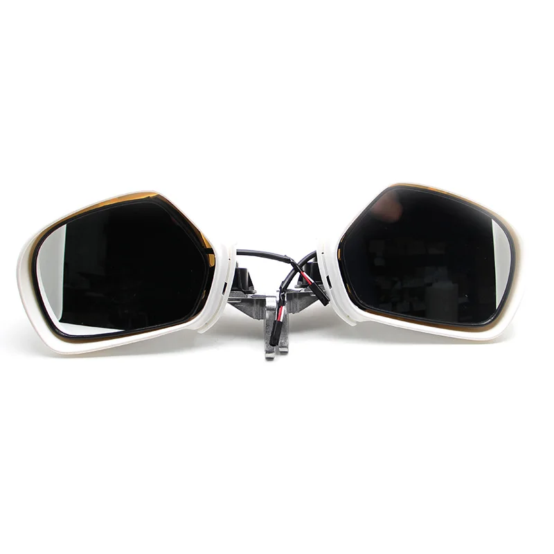 

White Motorcycle Mirrors Orange Signal For Honda Goldwing GL1800 F6B 2013-2017