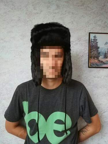 Мужские зимние шляпы из искусственного меха однотонные черные коричневые