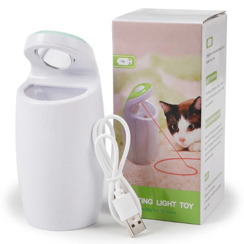 

Pet Cat Electric Interactive LED Light Toy Funny Automatic Rotate Tease Cat Toys