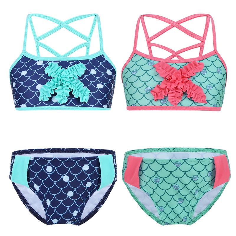 Freebily/купальный костюм для девочек комплект из 2 предметов плавания детский