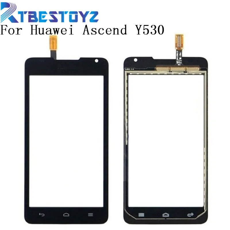 

RTBESTOYZ 4.5" High Quality Touch Screen For Huawei Ascend Y530 Touch Screen Digitizer Front Glass Lens Touchscreen
