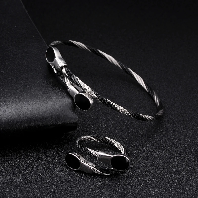 Браслет манжета женский из нержавеющей стали уникальный открытый плетеный