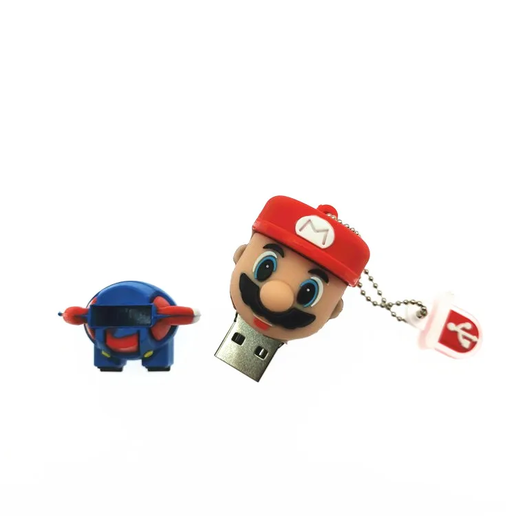 

2019 new fashion usb 2.0 pendrive Super Mario cartoon usb flash drive 8GB 16GB 32GB 64GB pen drive 16GB flash usb stick