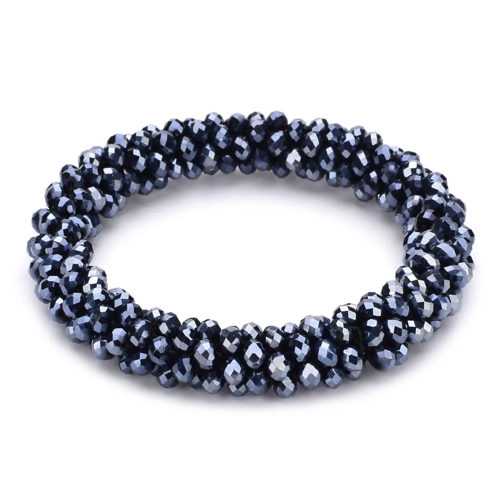 Новые женские разноцветные богемные маленькие браслеты из хрустальных бусин