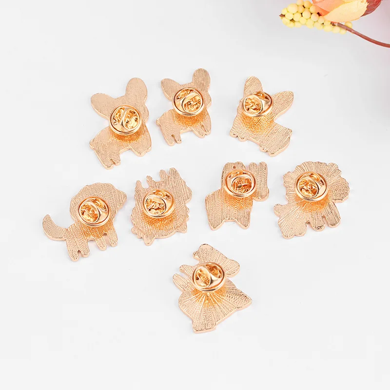 Эмалированные булавки для щенков собак милых лабрадоров корги бульдогов Мопсов