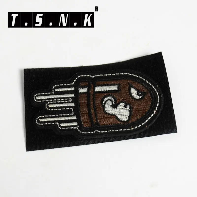 TSNK патч с вышивкой в стиле милитари для любителей интерьера злые летающие пули |